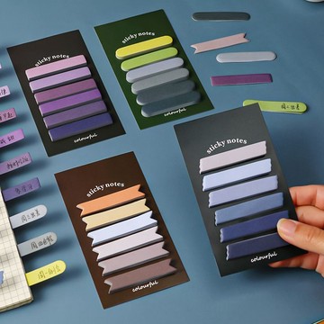 ⭐臺灣出貨🌈免運⭐ins莫蘭迪漸變便利學生分類標籤彩色索引留言便籤標記記事籤條【可開票】