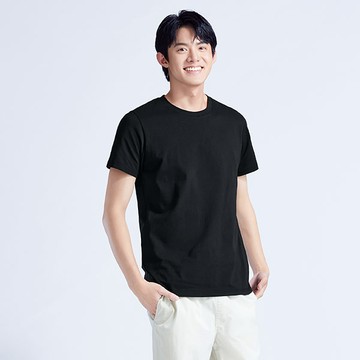 20支精梳棉圓領上衣-男裝