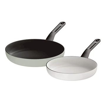 BergHOFF Glints系列 陶瓷不沾塗層單柄平底鍋 2件組