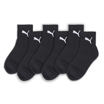 【PUMA官方旗艦】Fashion素色跳豹短統襪 6雙組 男女共同 BB139901