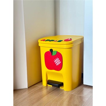 蘋果可愛垃圾桶客廳網紅個性家用廁所腳踩踏帶蓋兒童辦公室高顏值
