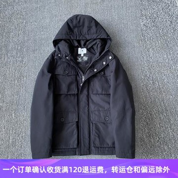 外貿品牌剪標牛貨棉服男多口袋防風防潑水百搭戶外工裝休閑冬外套