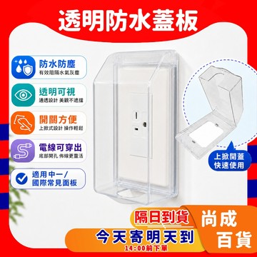 🚀蝦店隔日到貨🔥星光開關插座防水蓋板  開關保護蓋 門鈴保護蓋 防滴蓋板 浴室防水開關插座盒