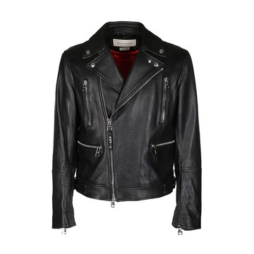 Alexander Mcqueen - Black Leather Biker Jacket