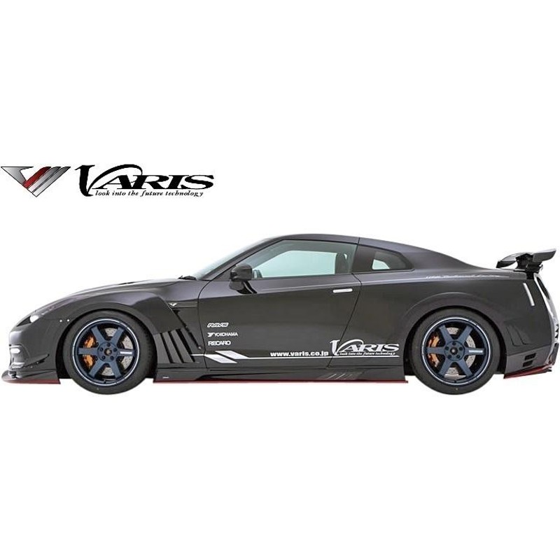 M's】 日産 R35 GT-R (2014Ver.) VARIS サイドステップ 左右 FRP 未塗装 '14 Ver. バリス ヴァリス エアロ  カスタム サイドステップ GTR VANI-077 | LINEショッピング