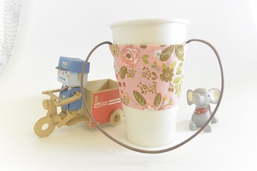 環保布杯套- 玫瑰