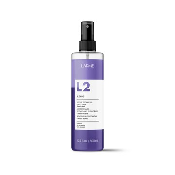 LAKME L2 矯色水纖300ml 免沖式護髮修護液 染後矯色去黃