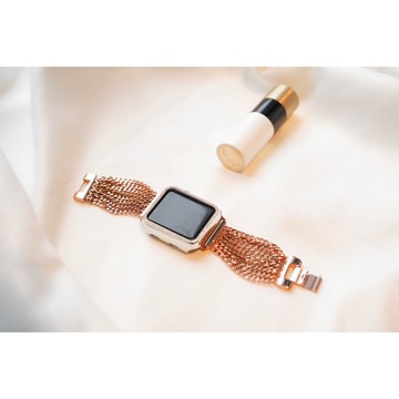 【11代可用】時髦款 Apple Watch多層次流蘇金屬錶帶 45 44 41 40 42 46mm S10 SE3