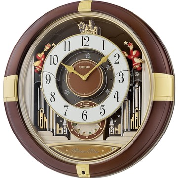 SEIKO 日本精工 整點報時 音樂掛鐘 12組高音質音樂(QXM613B)48x40cm