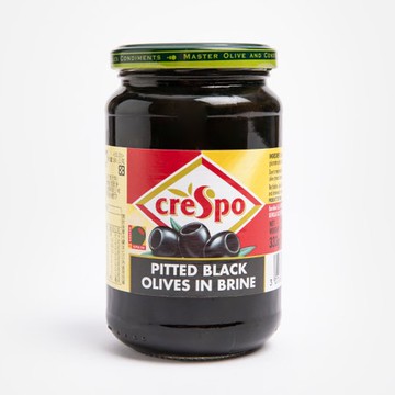 西班牙Crespo瑰寶 去籽黑橄欖333g