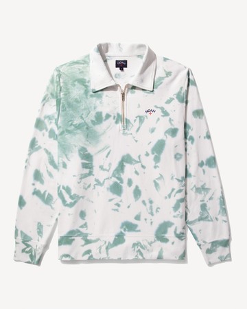 Noah Splatter Dye Pullover Green/White / XXL