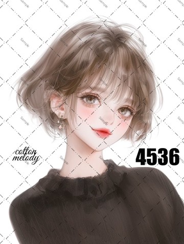 original sticker no.4536 人物貼紙 原創貼紙 原創人物貼紙 裝飾貼紙 cotton melody