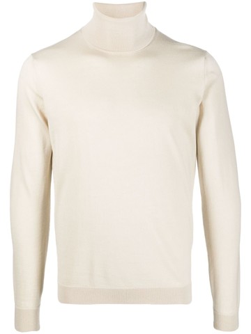 Roberto Collina - roll-neck merino jumper - men - Merino - 46 - Neutrals