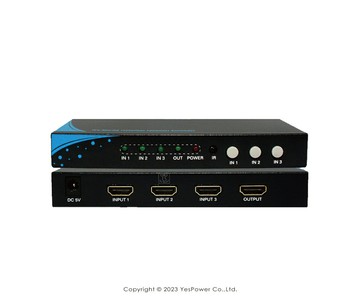 HSW-0301E PSTEK HDMI1.4 3埠切換器 支援自動跳埠功能/支援HDMI 1.4版