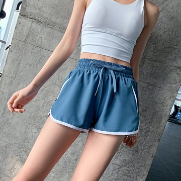 夏季運動短褲女寬松外穿跑步速干防走光五分褲瑜伽健身褲訓練熱褲