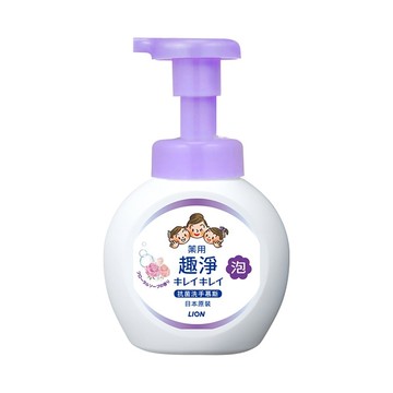 日本獅王趣淨抗菌洗手慕斯250ml花香