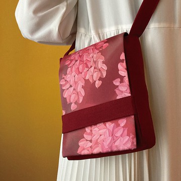 【訂製】mini斜背包_霧面緞布款(防潑水)/印花/花布/隨身小包