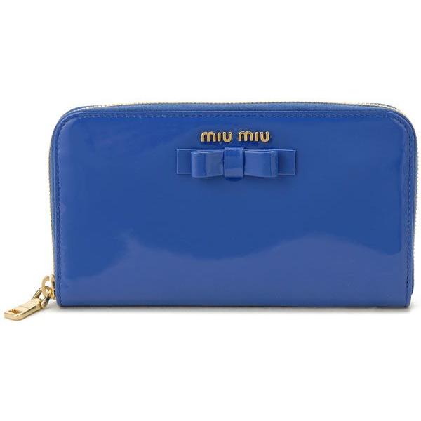 ミュウミュウ MIUMIU ラウンドファスナー長財布 5M0506 3CJ 013