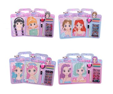 夢幻彩妝畫 diy彩妝畫 兒童化妝玩具 化妝玩具 兒童化妝品 兒童化妝化妝玩具組yf19423