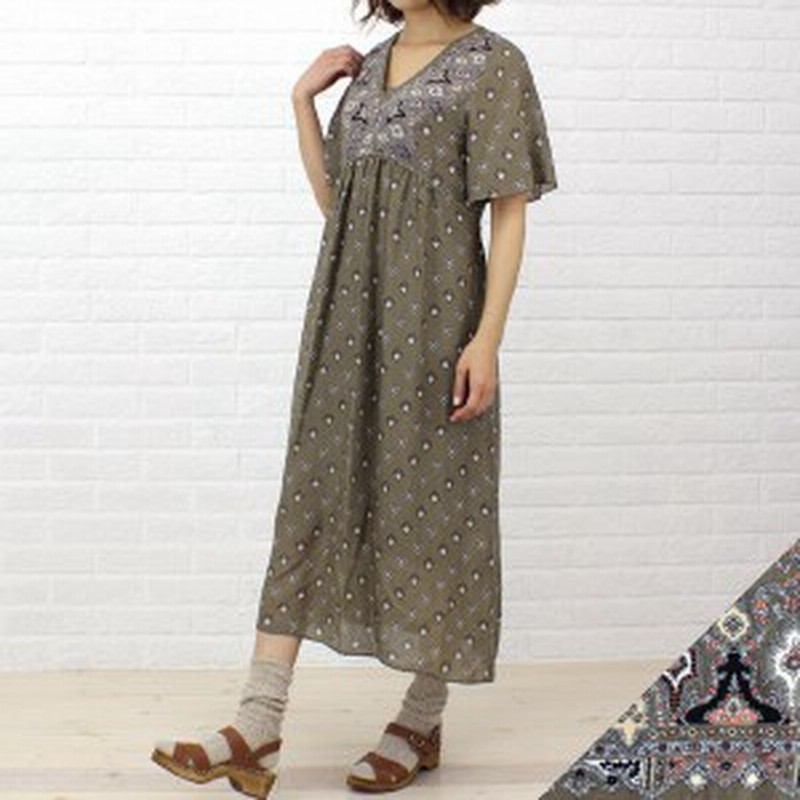 Bon Vieux Temps ボン ヴュー タン レーヨン Vネック 切替 紐ベルト付き ロングワンピース 動画あり レディース 女 通販 Lineポイント最大1 0 Get Lineショッピング