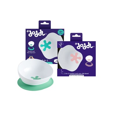 doddl 英國 人體工學碗有引力秒吸餐碗-多款可選