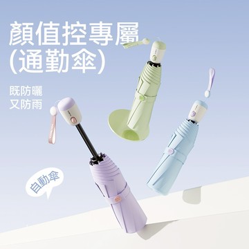 【左都】單身貴族 抗紫外線 UPF50+ 黑膠降溫 安全開收 通勤傘 上學用 抗UV 零透光 洋傘 學生雨傘 上班通勤