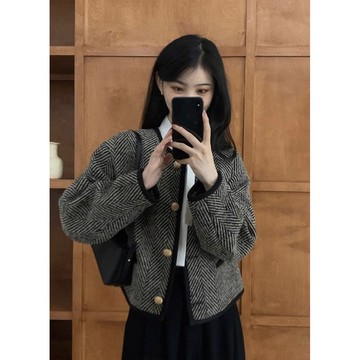 【ʟɪᴏɴɴ現貨】隔日到貨 韓系針織外套 春節新年穿搭 聖誕穿搭 女生外套 冬天外套 長袖外套 厚外套 外套 小香風外套