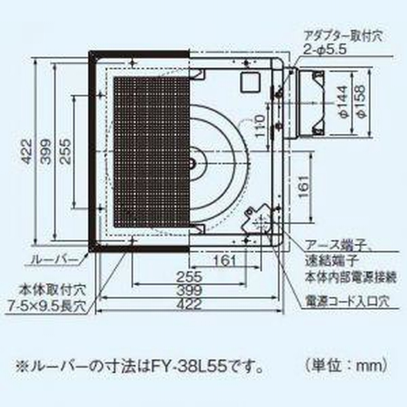 パナソニック 天井埋込形換気扇 排気・強-弱 低騒音・大風量形 鋼板製