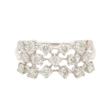 JEWELRY 無品牌珠寶 18K白金 鑽石 戒指 【二手名牌BRAND OFF】