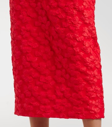 Rotate Jacquard midi dress