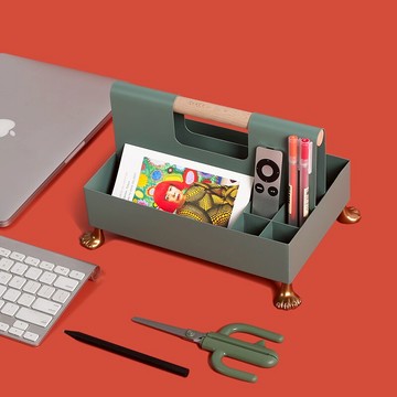 [空之喵喵]桌面日本創意文具收納盒少女心整理盒雜物遙控器多功能