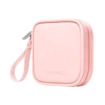 POLYWELL 寶利威爾 迷你隨身收納包  PW15-T65-0330  粉紅色  1個