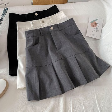 魚尾裙女春秋新款高腰a字顯瘦短裙小個子百搭半身裙子夏季