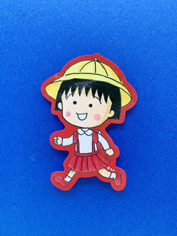 【震撼精品百貨】CHIBI MARUKO CHAN 櫻桃小丸子 小丸子造型貼紙-小丸子上學#57646 震撼日式精品百貨