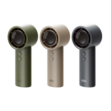 極速手持風扇 智能顯示 100段位風速 隨附掛繩/ABS掛勾 OF1101 (3色可選) 軍綠