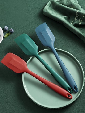 一體式硅膠刮刀耐高溫奶油蛋糕硅膠鏟子烘焙工具攪拌鏟家用刮板大