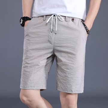 百搭休閑短褲子男夏季超薄款外穿寬松透氣中褲韓版潮流男士五分褲