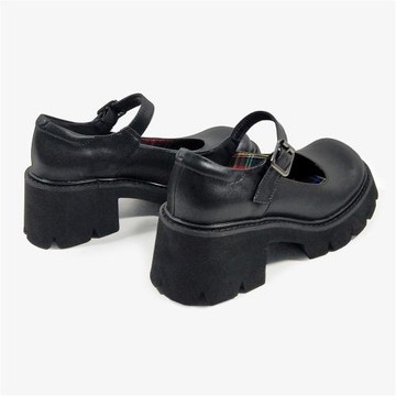 厚底復古日系真皮顯瘦瑪麗珍鞋