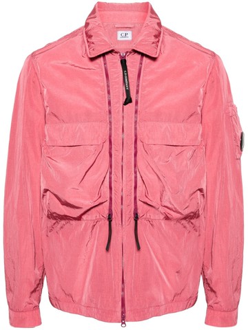 C.P. Company - Chrome-R crinkled jacket - men - Polyamide/Polyamide - M - Red
