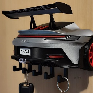 隔曰達🎉 超跑GT3 同款尾翼鑰匙架 車迷專屬玄關裝飾掛鉤 3D打印個性收納