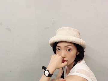 艾得拉Adela 手織棉帽 原棉白色 chokdee-muakdeedee