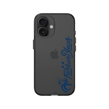 iPhone 16 Clear (相機按鈕) 酷墨灰 - FFF - Fiers d'être Bleus - Vertical
