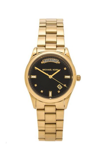 『Marc Jacobs旗艦店』美國代購 Michael Kors 黑金巴黎安朵復古腕錶｜100%全新正品｜特價 ViVi歐日韓連線