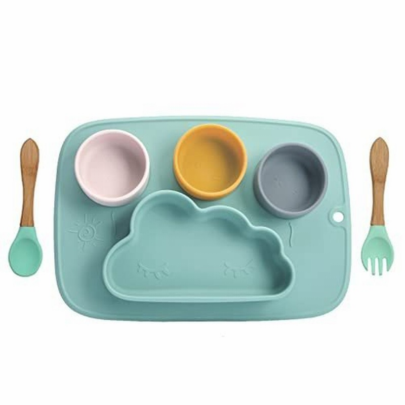 Let S Make ベビー食器セット 離乳食 雲 シリコン製 皿 ボウル マット フォーク スプーン 赤ちゃん 食器 滑り止め 通販 Lineポイント最大0 5 Get Lineショッピング