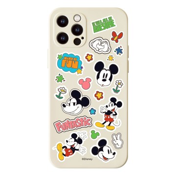 【正版授權】Disney經典-米奇款亂花貼紙峽谷強悍MagSafe iPhone手機殼