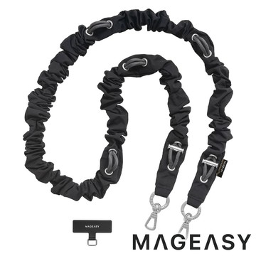 【MAGEASY】Scrunchie Strap掛繩/掛繩片組『煤炭黑』PHIPH365 戶外 露營 健行 休閒 時尚 旅遊 通勤 掛繩