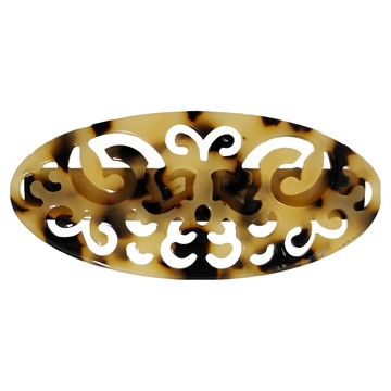 SY 韓系醋酸髮夾 自動夾 優雅氣質  縷空橢圓