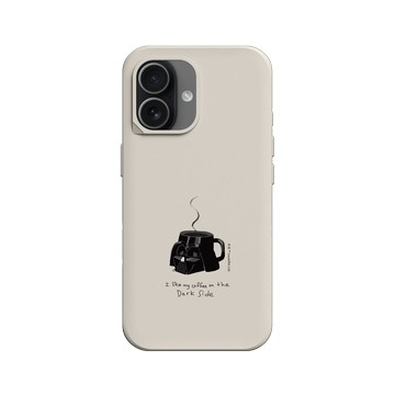 iPhone 17 SolidX 貝殼灰 - 迪士尼-星際大戰 Star Wars - 黑武士-咖啡杯-幽默系列