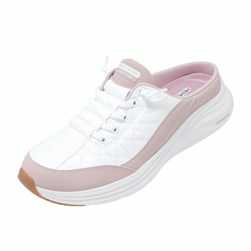 Skechers 休閒鞋 Contour Foam 女鞋 白 粉紅 穆勒鞋 懶人鞋 150409LAV