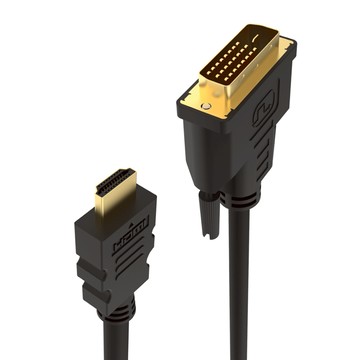 POLYWELL 寶利威爾 DVI-HDMI 轉接線 1m  PW15-W50-A049  1條